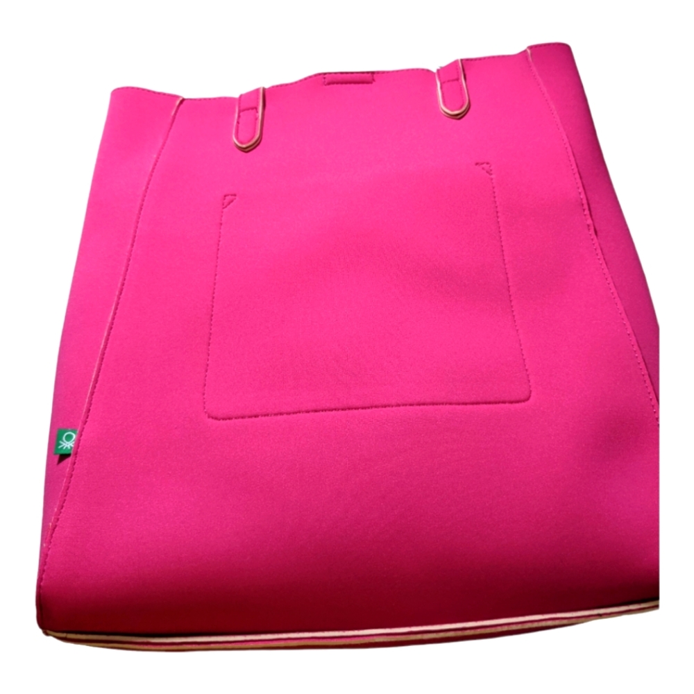 Benetton pink tote